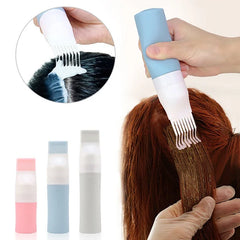 38/60/80ml Hair Dye Applicator Bottles Plastic Dyeing Shampoo Bottle Oil Comb Brush