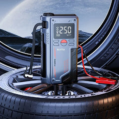 Car Jump Starter w/ Tire Inflator All in One 8000mAh Auto Air Compressor Booster