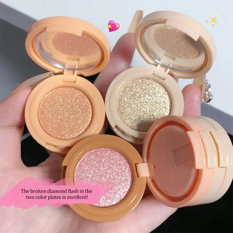 Eyeshadow Highlighter Blush Palette Matte Pearlescent Multifunctional Shimmer Eyes Face Makeup Cosmetics Tool