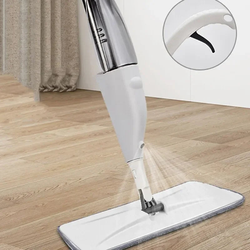 Household Disposable Mop Wet and Dry Lazy Person Spray Mop Replaceable and Reusable Microfiber Pad