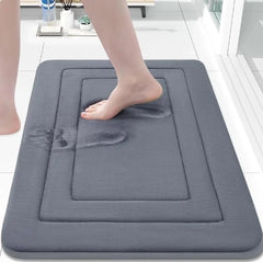 Coral velvet bedroom sponge carpet floor mat, super soft anti-slip bath mat