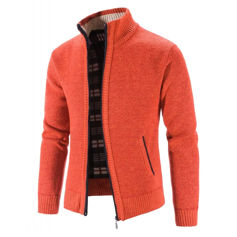 New Spring Autumn Knitted Sweater Men Fashion Slim Fit Cardigan Men Causal Sweaters Coats Solid Single Breasted Cardigan men