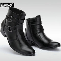 Microfiber Leather Fur Boots Winter Warm Men Shoes