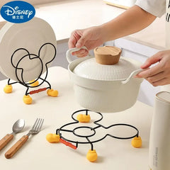 Mouse Kitchen Organizer Pot Lid Rack Stainless Steel Spoon Holder Pot Lid Shelf Cover Stand Cooking Dish Rack Pan