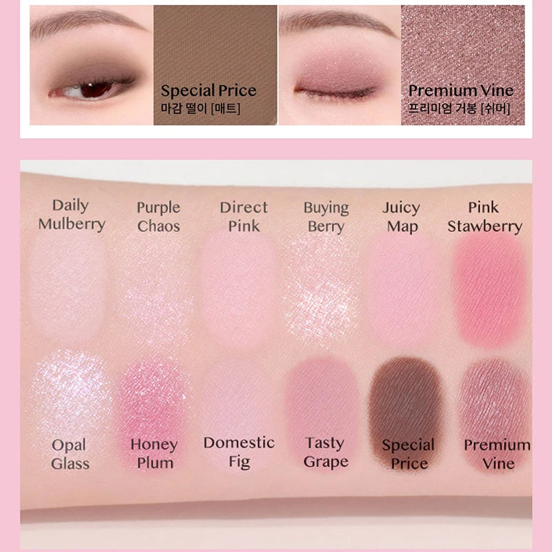 Eye Shadow Palette For Swollen Eyelids Matte Pearlescent Natural And Long-lasting Brightening