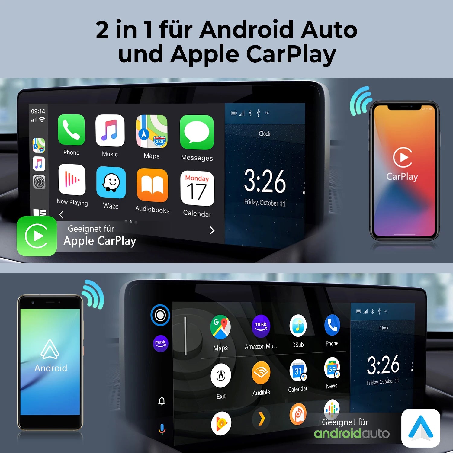 CarPlay Android Auto Wireless Car Intelligent Systems Accessories Car Play