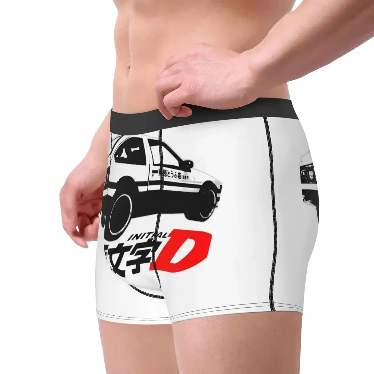 Initial D Man's Boxer Briefs AE86 Highly Breathable Underpants Top Quality Print Shorts