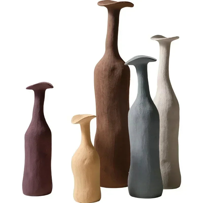 Modern Nordic Ceramic Vase Decorations Simple Art Primitive Living Room Decoration