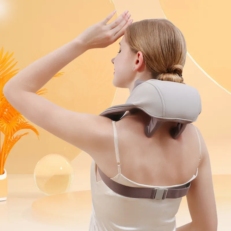 Neck and Back Massager with Soothing Heat Massage Pillow