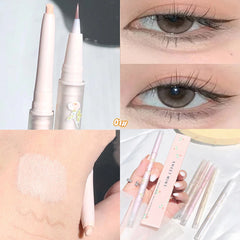 Double Headed Silkworm Pen Glitter Eyeshadow Stick Eyeliner Pen