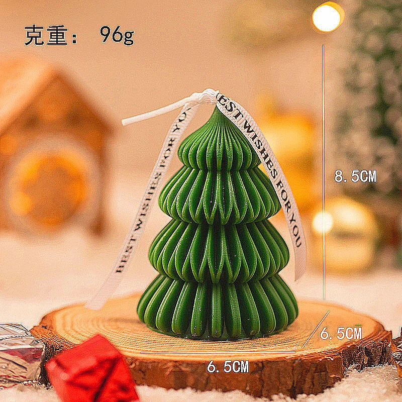 Mini Christmas Tree Candles Best Smelling Holiday Candles Festive Home Decoration Soywax Scented Candle