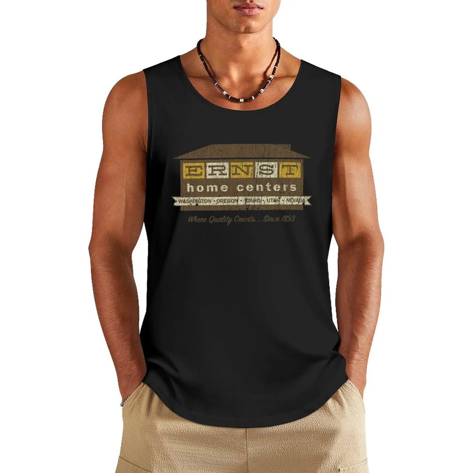 Ernst Home Centers Tank Top Sports shirt man bodybuilding for men sleeveless vests gym men