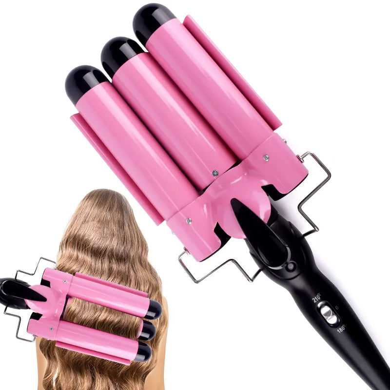 Professional Hair Curling Iron Ceramic Triple Barrel Hair Curler Irons