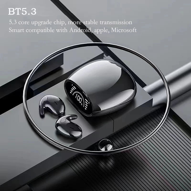 SK Ultra-thin Sleep Headphones 5.3 Wireless Bluetooth Headset Invisible Earbuds Hidden In Ear Button Sports Earphones Waterproof