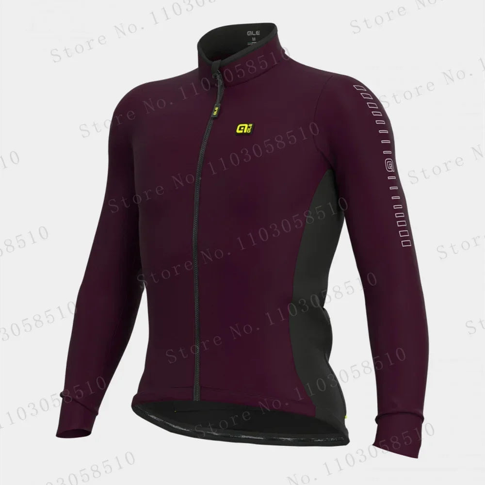 Men's Winter Cycling Jacket Warm Long Sleeve Weatherproof Windbreaker MTB Road Bike Bicycle Fleece Sports Cycling Clothing Coat