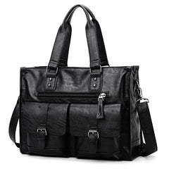 Shoulder Briefcase Bag PU Leather Tote Handbag Laptop Travel Male Business  Men's Bag