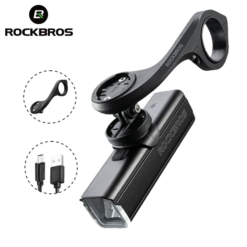 ROCKBROS Bike Light 1000LM Type-C Charging MTB Road Cycling Highlight