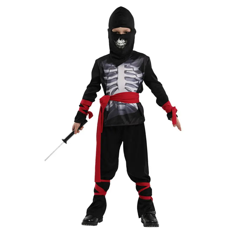 Halloween Party Skull Skeleton Costumes Kids Child Scary Monster Demon Devil Ghost Grim Reaper Costume for Boys Girls