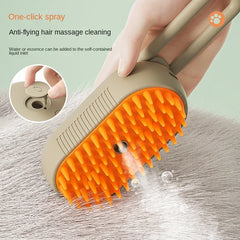 Cat Steam Brush Steamy Dog Brush 3 in 1 Electric Spray Cat Hair Brushes for Massage