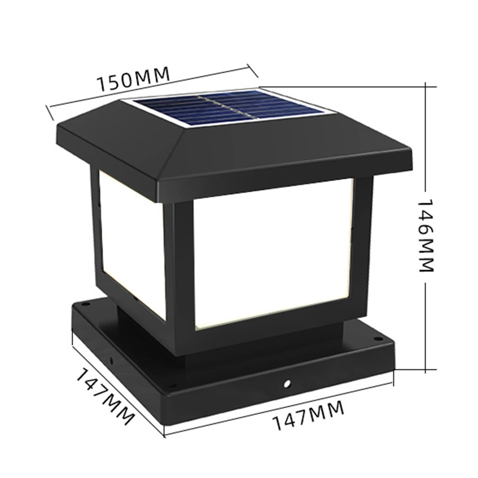 Solar Light Fence Light IP65 Outdoor Solar Lamp For Garden Decoration