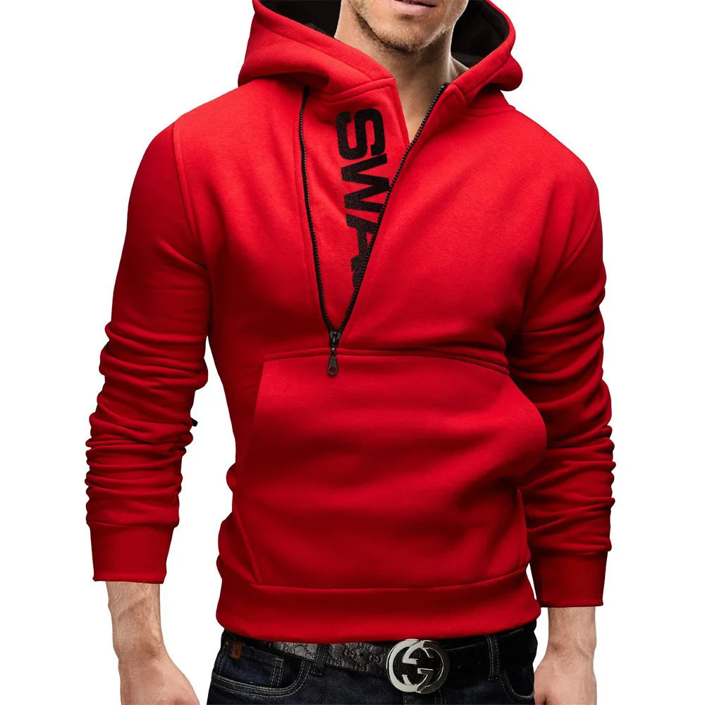 Men's Hoodie Zipper Pocket Polka Pot Print Hoodie Sweatshirt Sport Outdoor Casual Everyday Hoodie Slim Fit Sweatshirt