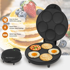 5 Holes Mini Pancake Roti Maker Machine Electric 110V 220V 900W Cake Egg Baking Oven