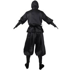 Halloween Costumes Japanese Men's Black White Ninja Cosplay Suit Performance Costume