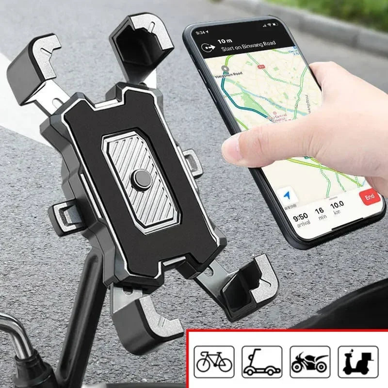 Bicycle Phone Holder 360° Rotatable Electric for Xiaomi Riding MTB Bike Moto Motorcycle Stand Bracket Non-slip Cycling