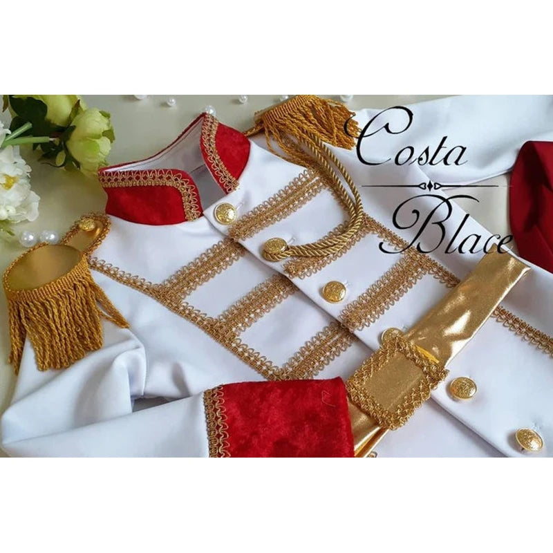 Children Christmas Prince Charming Cosplay Kids