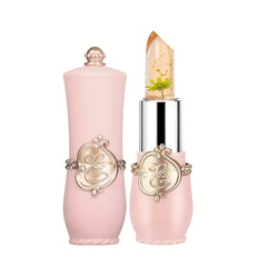 Flower Jelly Transparent Waterproof Lipstick Crystal Jelly Lip Oil Hydrating Glass Lip Gloss Plumping Clear Lip Plumper