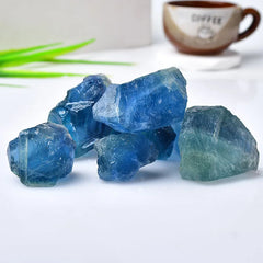 Natural Blue Fluorite Crystal Stone