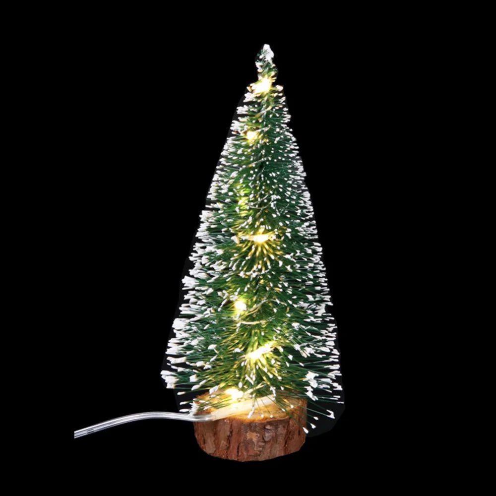 Christmas Green Cedar LED Lights Pine Needle Tree Christmas Decorations