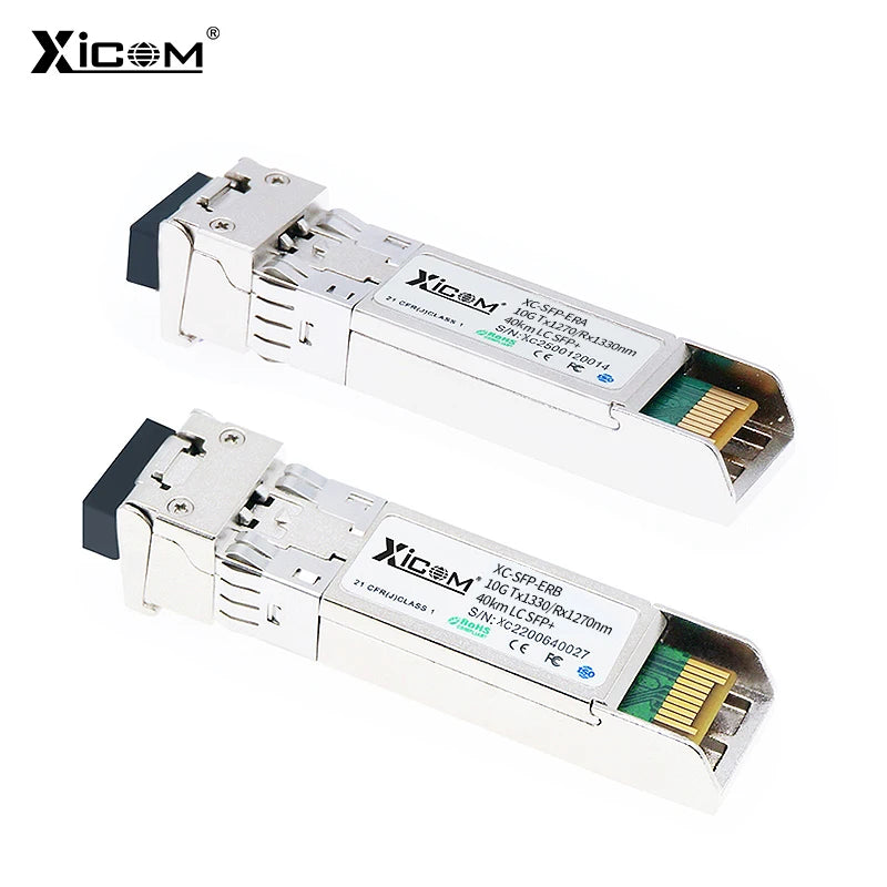 10G 40KM SFP Module WDM Bidi SFP+ Transceiver Optical Fiber Module 1270nm/1330nm LC Simplex Fiber SFP Module with Cisco/Mikrotik