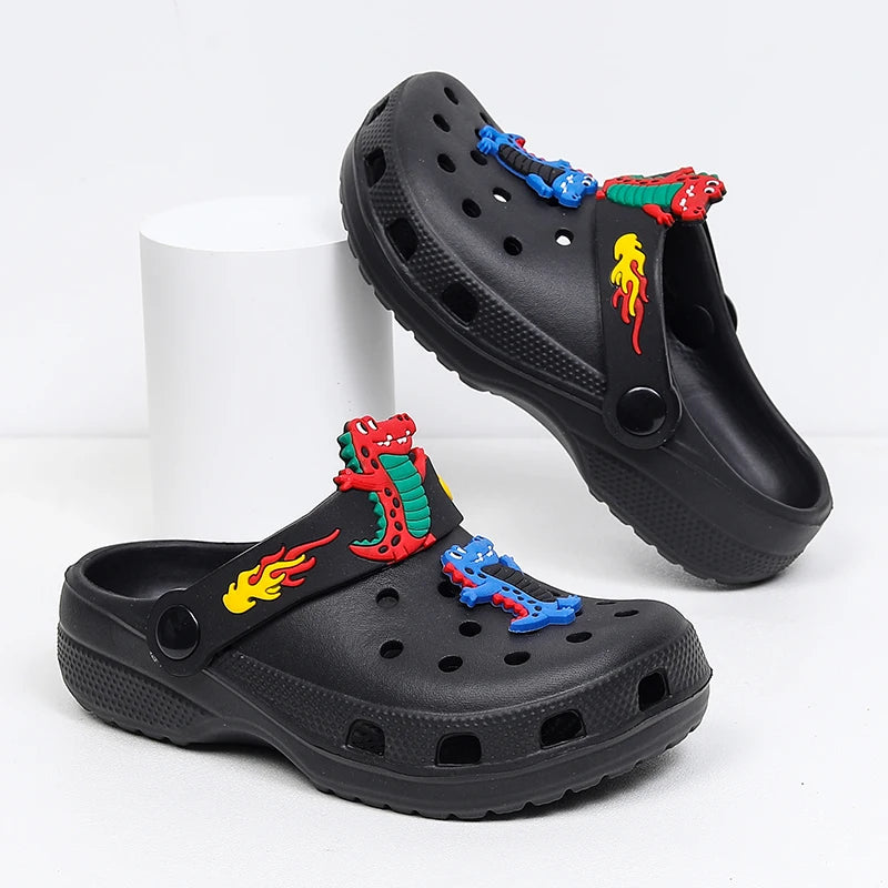 Children Slipper Boy Girls Clogs Cute Cartoon Summer Beach Indoor House Sneaker