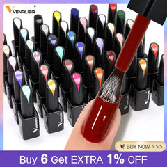 Venalisa 15ml Nail Gel Polish Semi Permanent Jelly Color