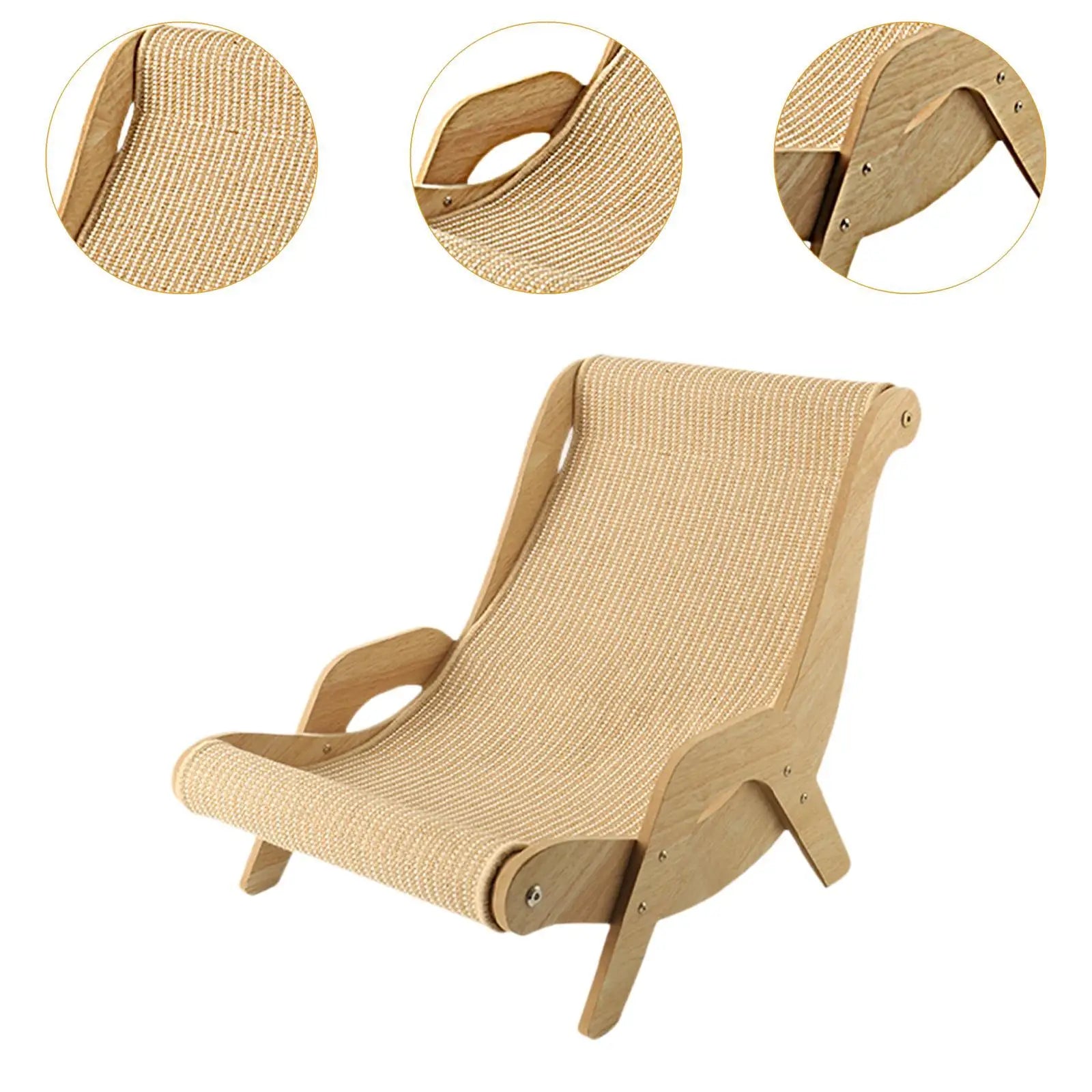 Cat Lounge Chair Cozy Sturdy Cat Lounger Cat Furniture Cat Lounger Cat Hammock Bed Cat Beach Chair for Indoor Cats Kitty Pet Dog