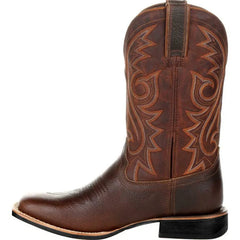 Western Cowboy Boots Black Brown Faux Leather Winter Shoes