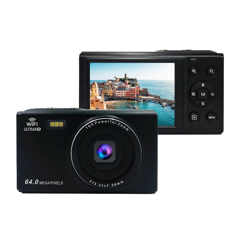 4K Camcorder Video Cameras Auto Focus 64MP Recorder 2.8 HD Inch Screen for YouTube