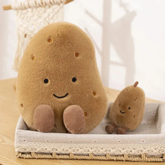 Simulation Cute Smile Potatoes Sour Cucumber Dolls Soft Stuffed Plants Funny Plush Toys