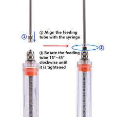 High Quality 10ml 20ml Parrot Feeding Syringe  Parrots Bird Feeders Syringe  Bird Feeder Milk Syringe Needle Pet Feeder