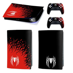 Spider Game Console Skin For Playstation 5 Sticker For Ps5 Digital Game Console Anti-Scratch Accessories For Playstation Slim