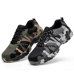 Fashion Plus Size Men's Outdoor Mesh Sneakers Military Work Casual Shoes