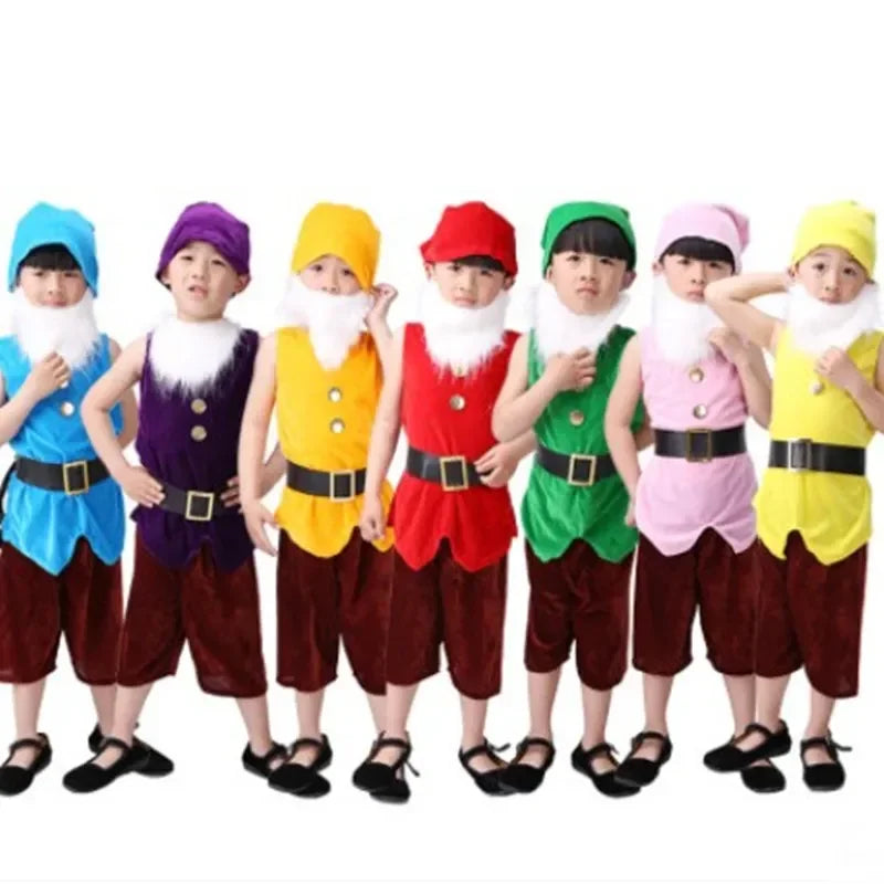 Carnival Cosplay Clothing Christmas Performance Seven Dwarfs Costume