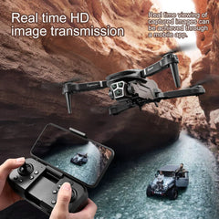 professional drone three-camera 8K high-definition aviation obstacle avoidance four-axis children's toy helicopter