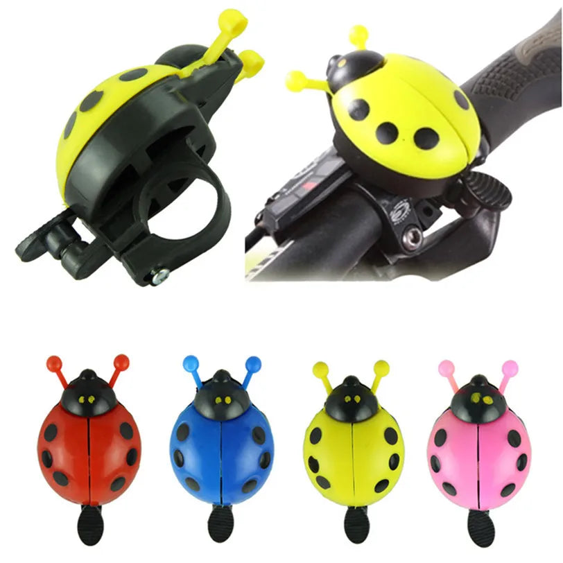 Bicycle Bell Cartoon Beetle Ladybug Cycling Bell for Lovely Kids Bike Ride Horn Alarm