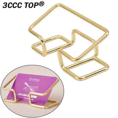 1PCS Metal Business Card Holder Desk Bracket Cards Display Holders School Office Organizer Accessories