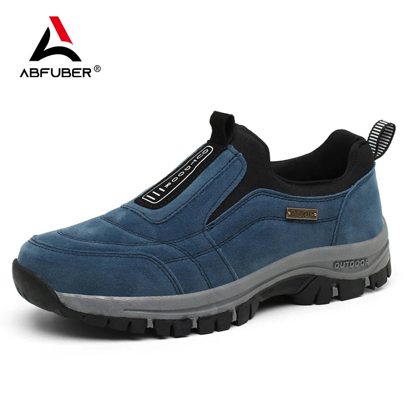 Outdoor Shoe Men Sneakers Autumn Slip On Casual Men Shoes Breathable Suede Leather Shoes