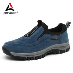 Outdoor Shoe Men Sneakers Autumn Slip On Casual Men Shoes Breathable Suede Leather Shoes