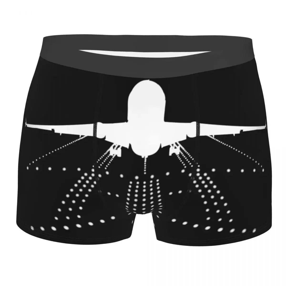 Airplane Flight Routes Captain Stripes Boxer Shorts  Aviation Aviator Pilot Underwear Panties Briefs Breathable Underpants