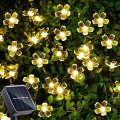 Solar Garden Light Led Flower Lighting Fairy String Lights Outdoor Christmas Chain Lamp